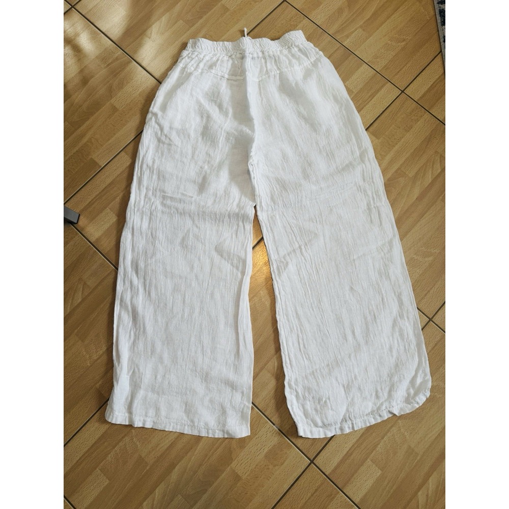 NEW Pure Linen White Pants Womens One Size